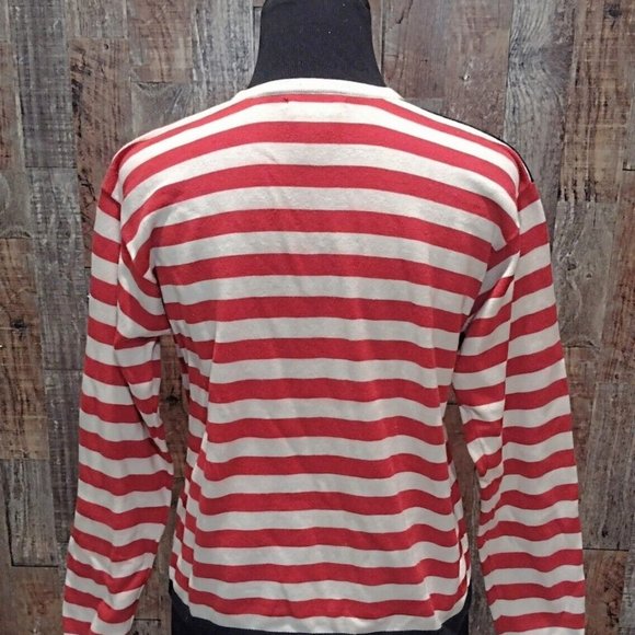 TALBOTS RED WHITE & BLUE USA FLAG ELECTION DAY WOMENS CARDIGAN SWEATER SZ S - Picture 3 of 5